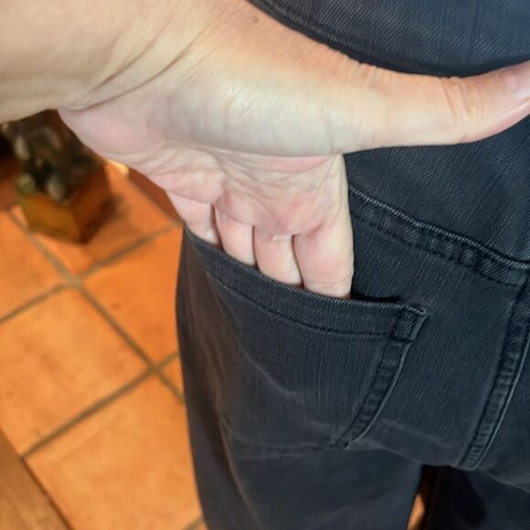 Soft Surroundings Ultimate Denim Wide Leg Jeans in Moonstone Wash, size 12 - Picture 5 of 8